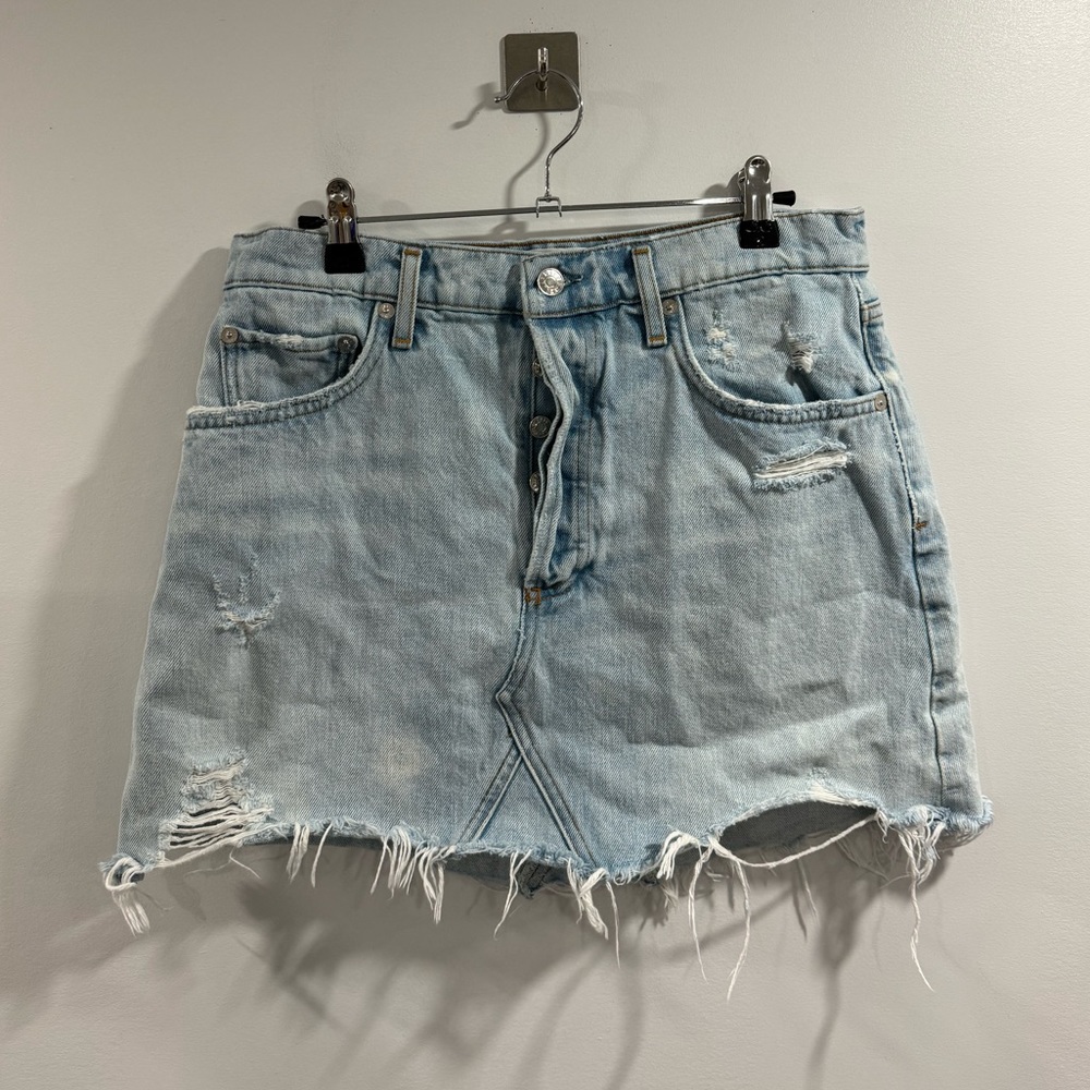 Agolde Women Quinn Mini Skirt Size 29
